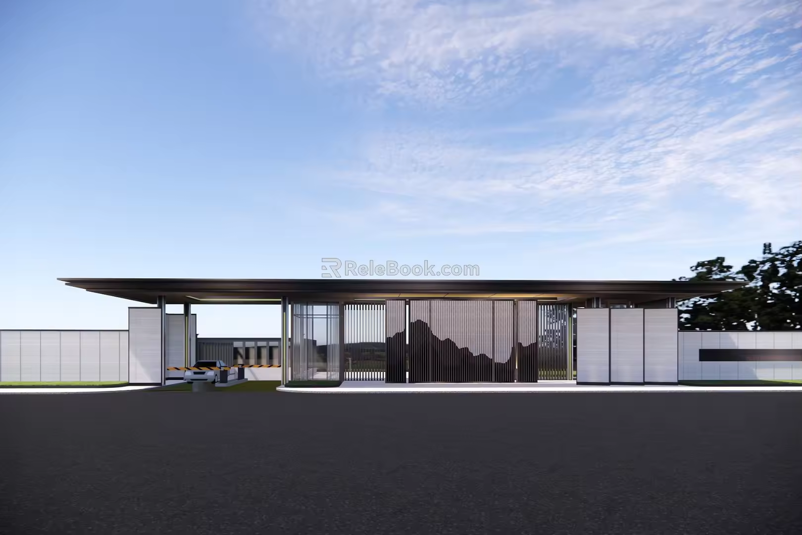 Demonstration area gate entrance gate 3d model