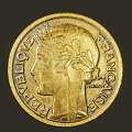 Franc coin coin gold coin currency 3d model