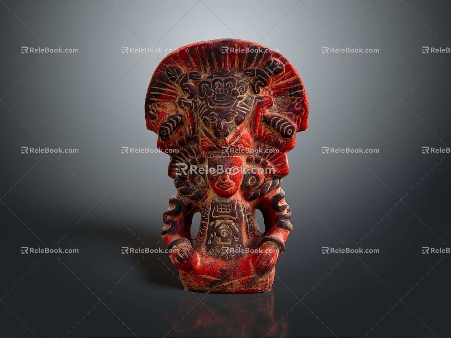 Ruins Relics Maya Ruins Maya Totem Totem Tribal Totem Ancient Ruins Ancient Cultural Relics 3d model