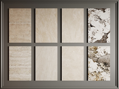 Marble Texture Stone Wall Panel Wall Trim Marble Background Wall Beige Marble model