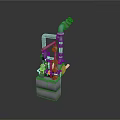 Heavy Duty Industrial Equipment With Metal Pipes Valves And Mechanical Base Structure
