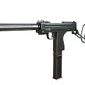 modern gun submachine gun 3d model