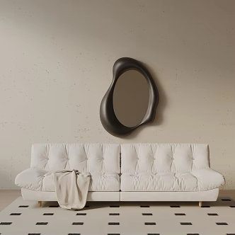 Modern three-seat sofa 3d model