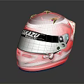 TAKAZU Racing Helmet Red White Black Modern Design Transparent Visor Sleek Finish