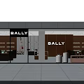 BALLY Store In Shopping Mall With Glass Front And Product Displays