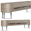 Modern TV Stand Designs in White Light Wood Black with Gold Handles and Metal Legs