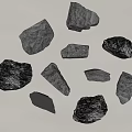 Landscape stone block 3d model