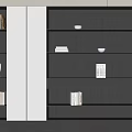 Modern bookcase 3d model