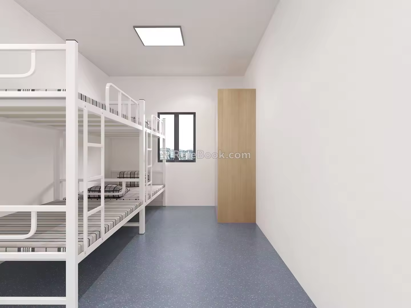 Modern School Dormitory 3d model