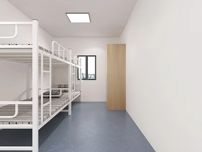 Modern School Dormitory 3d model