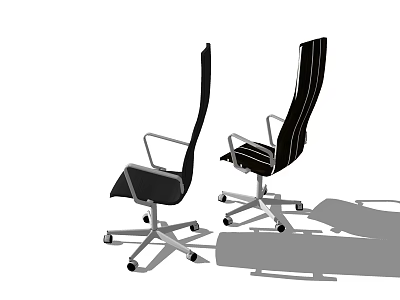 Modern Office Chair With Ergonomic Design Swivel Wheels And Adjustable Backrest 3d model