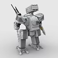 LEGO Toy Blocks Fighting Robot Gundam Mech Warrior Transformers 3d model