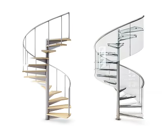 revolving staircase 3d model