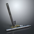 Modern shell mortar shell small steel gun 3d model