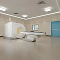 Modern Operating Room Interior With Blue Walls Advanced Medical Equipment And Surgical Lights