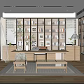 Modern study 3d model