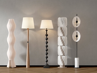 Wind floor lamp 3d model