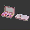 The Face Shop Pink Cosmetics Open Eyeshadow Palette With Multiple Colors And Packaging Box