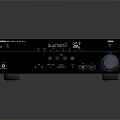 Denon Black Headphone Speaker Amplifier With Control Knob Display Buttons And Grilles