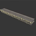 Long Gray Metal Construction Support Beam With Textured Surface Industrial Frame Design