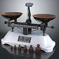 Commercial Weighing Equipment Mechanical Balance Scale With Metal Weights And Stable Platform Base