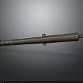 Antique Brass Cannon Barrel With Stand On Dark Background Surface Texture Patina