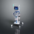 Advanced Mobile Medical Equipment With Digital Display Control Panel Tubing And Wheels