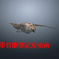Modern Little Sparrow Birds Sparrow Wildlife Birds Flying Bird with Skeleton Animation 3d model