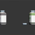 Colorful Bottled Food Drinks With White Labels And Varied Hues On Black Surface