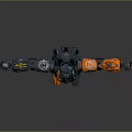 Modern Robot Mech Warrior Machine Battlearm Mechanical Battlearm Machine Warrior 3d model