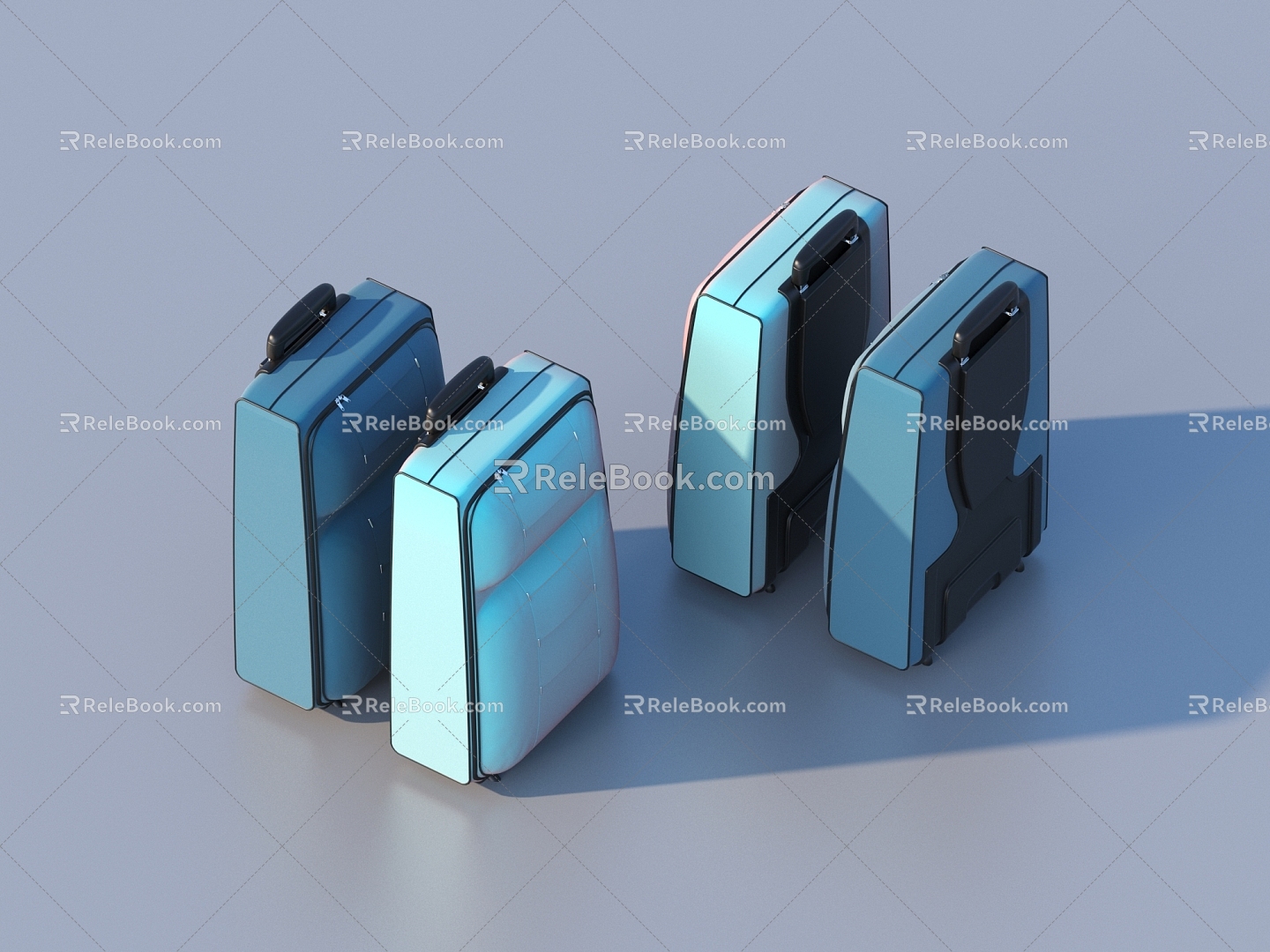 Luggage luggage case suitcase 3d model