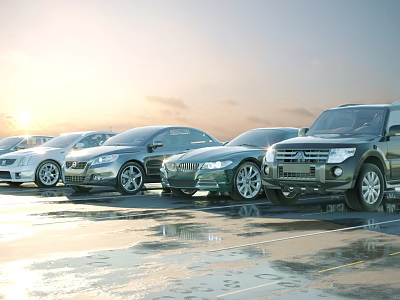 Car parking 3d model