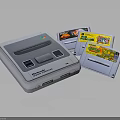 Retro Super Nintendo Entertainment System Gaming Console With Classic Game Cartridges