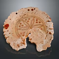 Ceramic Decorative Ornament Set With Leaf Pattern Hollow Design And Natural Color Tone