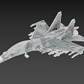 Military Camouflage Fighter Jet With Missile Armament And Serial Number 9730