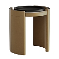 Modern Light Luxury Bedside Table Collection 3d model