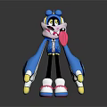 Cute Game And Movie Character With Blue Jacket Long Arms Pink Tongue And White Shoes