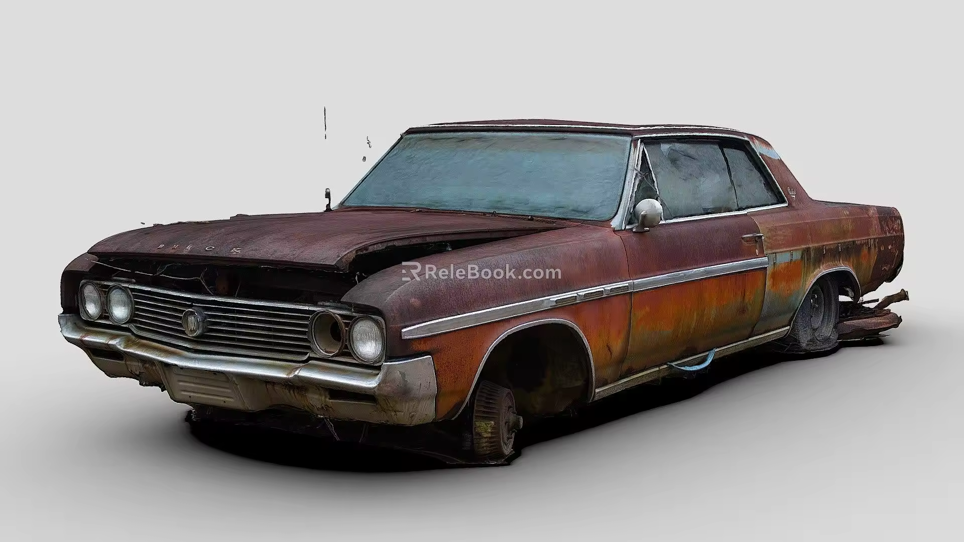 Rusty Buick Skylark 3d model