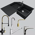 Different Types Of Modern Kitchen Sink With Marble And Stainless Steel Design