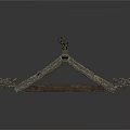 Two Decorative Metal Tripod Structures With Ornate Carvings And Antique Bronze Finish