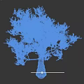 Tall Tree With Lush Green Leaves And Natural Branch Structure Isolated On Black