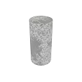 Silver Textured Wallpaper With Intricate Decorative Pattern And Roll Design 3d model