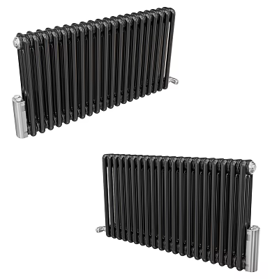 Sleek Black Metal Radiators With Modern Design For Home Interior Heating 3d model Sleek Black Metal Radiators With Modern Design For Home Interior Heating 3d model