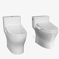 White Ceramic Modern Toilets With Contemporary Design For Bathroom Spaces