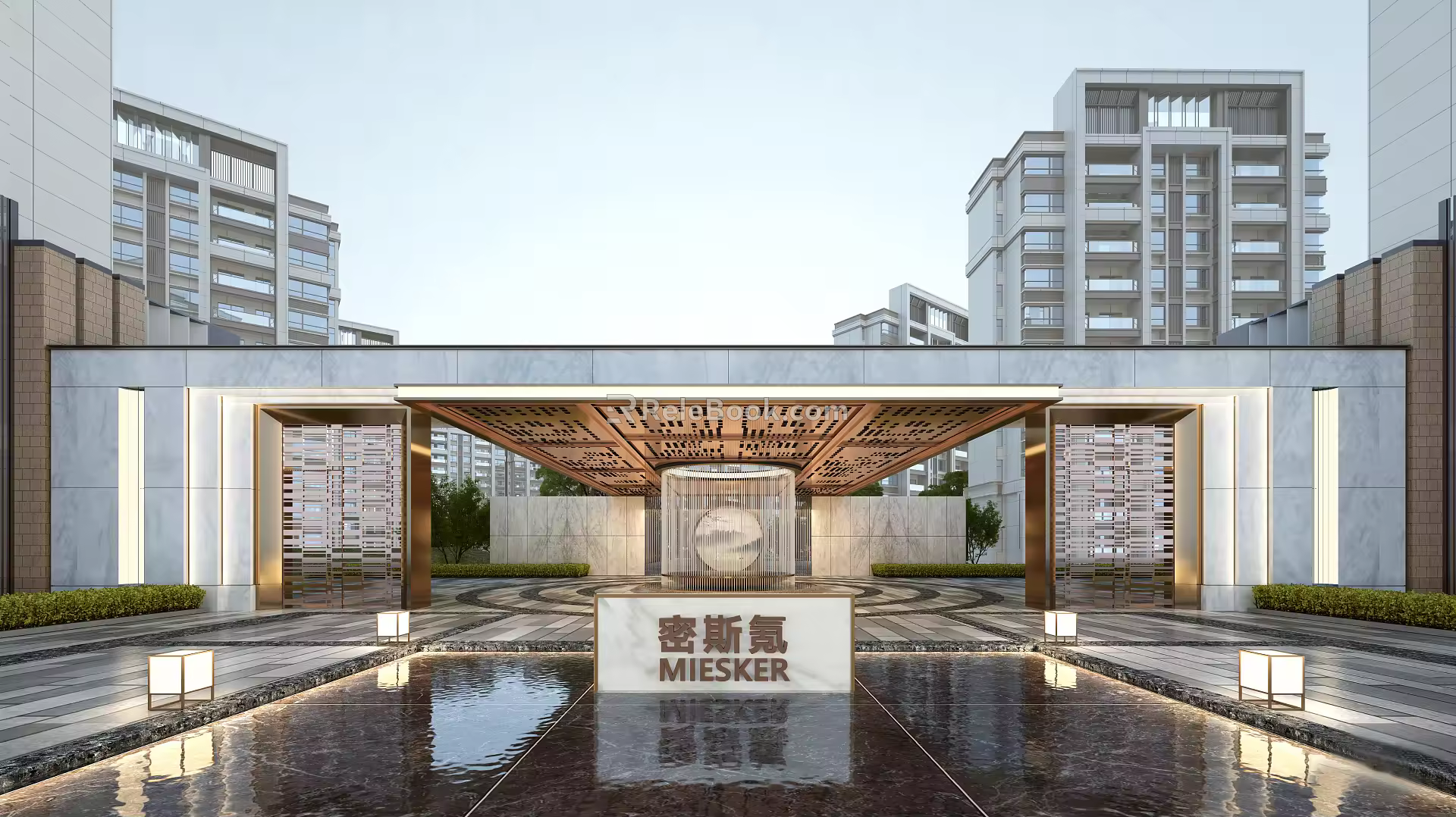 Modern Gate Entrance Gate 3d model