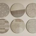 Round Rugs With Various Patterns In Neutral Tones For Home Decor 3d model
