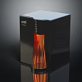 Modern Kitchen Appliance Pretty Brand Coffee Maker With Black Design Transparent Front And Orange Interior