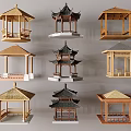 Pavilion Landscape Pavilion Antique Pavilion Outdoor Thatch Pavilion Hexagonal Pavilion Hall Pavilion Four Corner Pavilion Ancient Pavilion 3d model