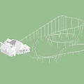 Thrilling Amusement Park Roller Coaster With Steel Track And Adjacent Building