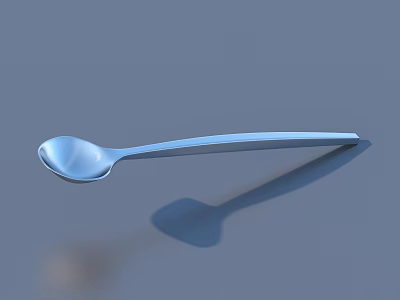 Stainless Steel Cutlery Set With Sleek Handle Spoon For Modern Dining Use 3d model